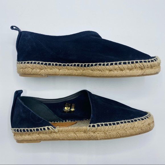 Ray & Bone NWOT Black Leather Espadrilles Sandals - Picture 7 of 8